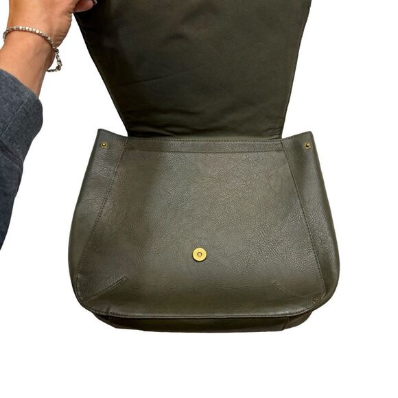 Ladies Universal Thread Green Faux Leather/Suede‎ Handbag Backpack - Picture 4 of 13